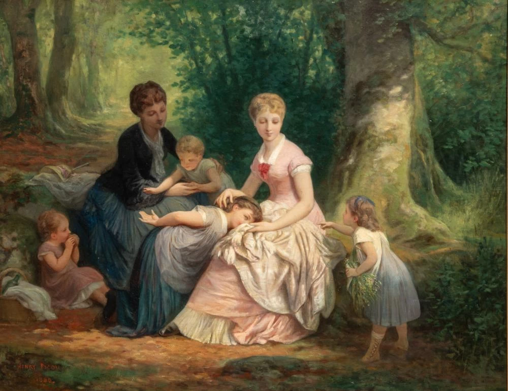 Picnic nella foresta, 1880